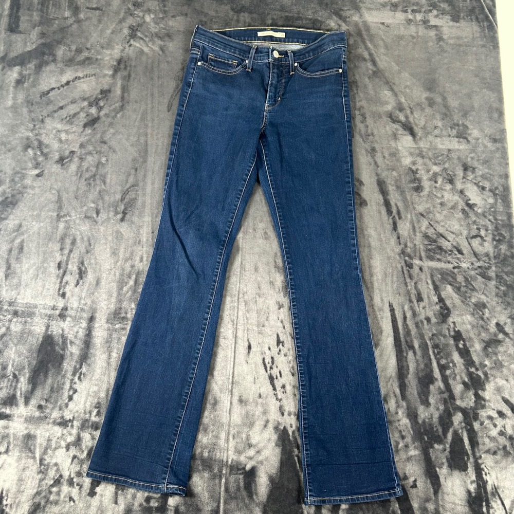 Levi's 315 Shaping Bootcut Jeans Women 28x34 Blue Dark Wash Denim